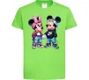 Детская футболка Mickie and Minnie Mouse Лаймовый фото