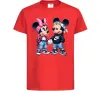 Детская футболка Mickie and Minnie Mouse Красный фото