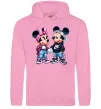 Мужская толстовка (худи) Mickie and Minnie Mouse Розовый фото
