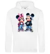 Мужская толстовка (худи) Mickie and Minnie Mouse Белый Мужская толстовка (худи) Mickie and Minnie Mouse Белый фото