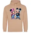 Мужская толстовка (худи) Mickie and Minnie Mouse Песочный Мужская толстовка (худи) Mickie and Minnie Mouse Песочный фото