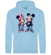 Женская толстовка (худи) Mickie and Minnie Mouse Голубой фото
