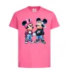 Детская футболка Mickie and Minnie Mouse Ярко-розовый фото
