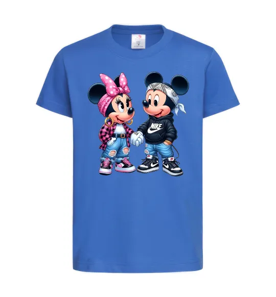 Детская футболка Mickie and Minnie Mouse Ярко-синий фото