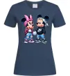 Женская футболка Mickie and Minnie Mouse Темно-синий фото