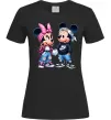 Женская футболка Mickie and Minnie Mouse Черный фото