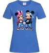 Женская футболка Mickie and Minnie Mouse Ярко-синий фото