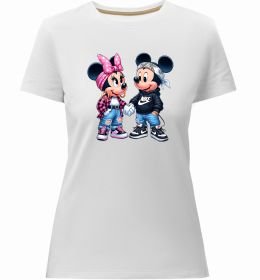 Жіноча преміум футболка Mickie and Minnie Mouse