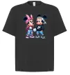 Футболка Оверсайз Mickie and Minnie Mouse Чорний фото