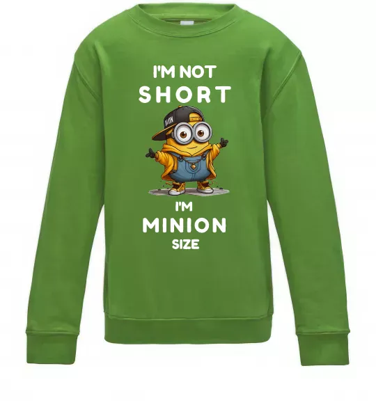 Детский Свитшот Minion size Лаймовый фото