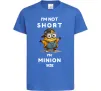Дитяча футболка Minion size Яскраво-синій фото