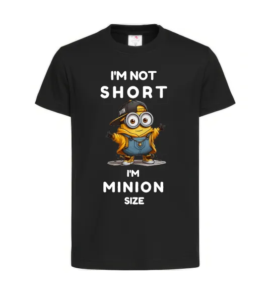 Детская футболка Minion size Черный фото