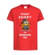 Детская футболка Minion size Красный фото