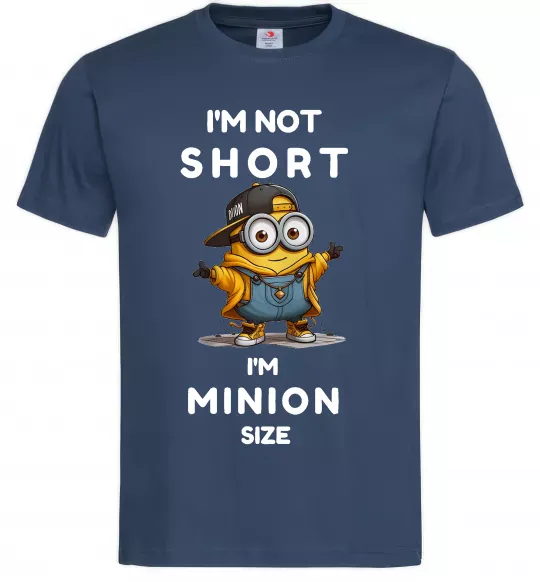 Чоловіча футболка Minion size Темно-синій фото