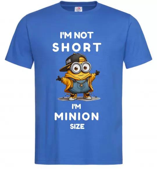 Чоловіча футболка Minion size Яскраво-синій фото