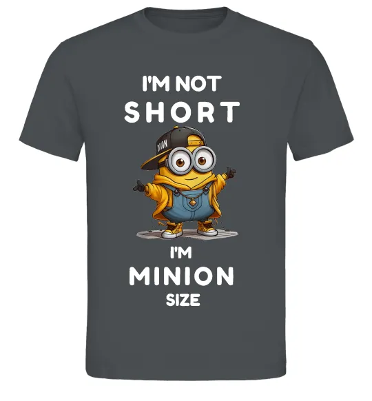Чоловіча футболка Minion size Графіт фото
