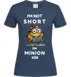 Женская футболка Minion size Темно-синий Женская футболка Minion size Темно-синий фото