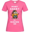 Женская футболка Minion size Ярко-розовый Женская футболка Minion size Ярко-розовый фото