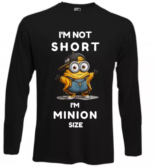 Лонгслів Minion size Чорний фото