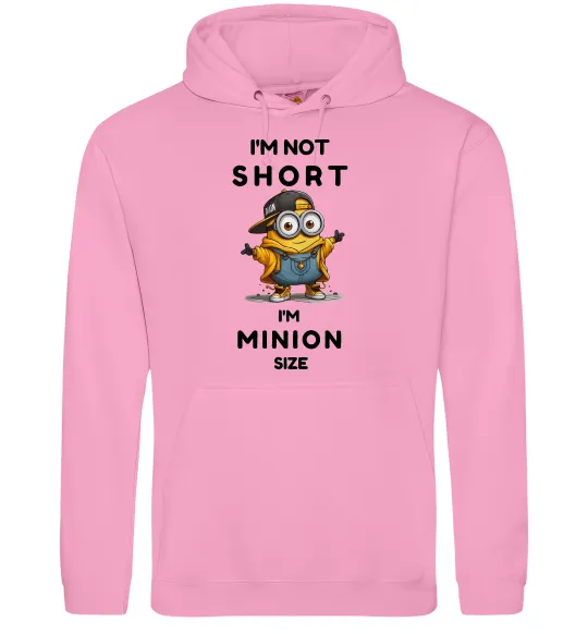 Мужская толстовка (худи) Minion size Розовый фото