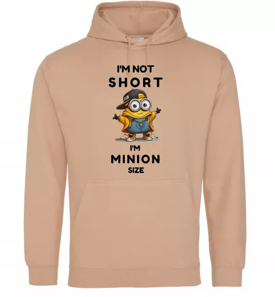 Жіноча толстовка (худі) Minion size Пісочний фото