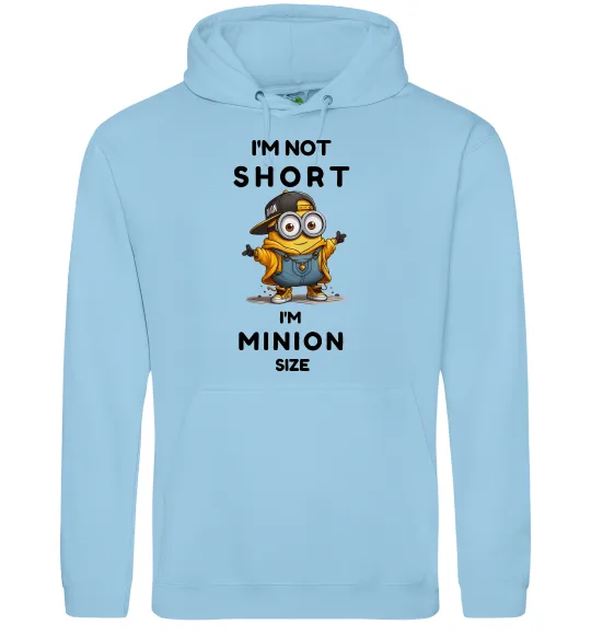 Жіноча толстовка (худі) Minion size Блакитний фото
