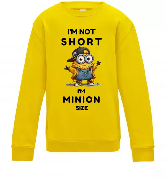Детский Свитшот Minion size Солнечно желтый фото