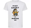 Дитяча футболка Minion size Білий фото