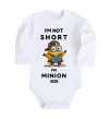 Детский боди Minion size Белый фото