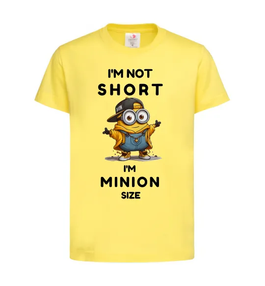 Детская футболка Minion size Лимонный фото