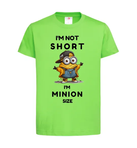Детская футболка Minion size Лаймовый фото