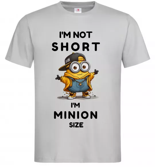 Чоловіча футболка Minion size Сірий фото