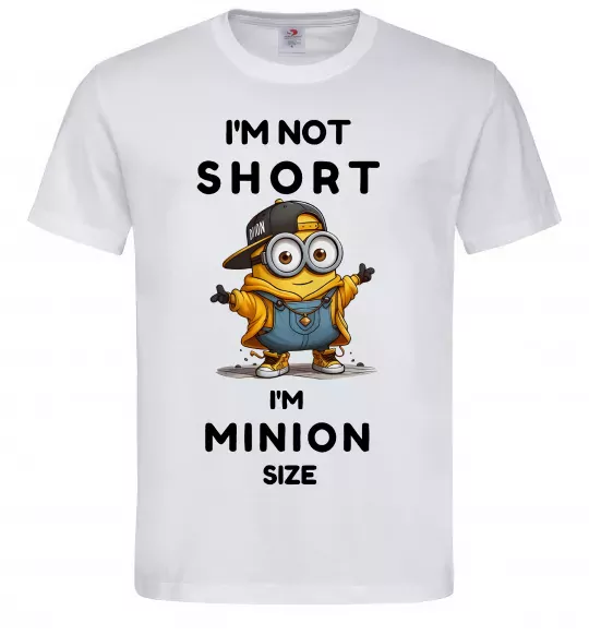Чоловіча футболка Minion size Білий фото