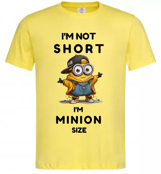 Чоловіча футболка Minion size Лимонний фото