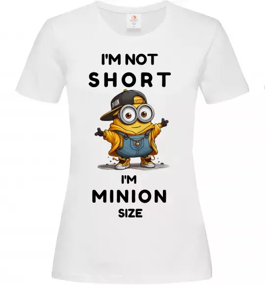 Женская футболка Minion size Белый фото