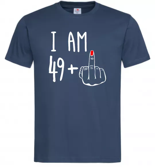 Мужская футболка I am 49+1 Темно-синий фото