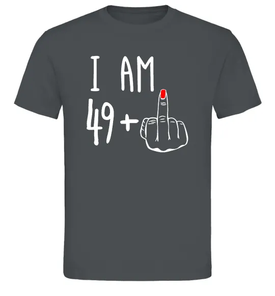 Мужская футболка I am 49+1 Графит фото