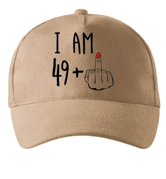 Кепка I am 49+1 Песочный фото