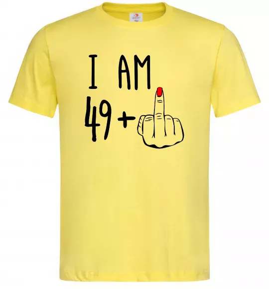 Мужская футболка I am 49+1 Лимонный фото