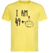 Мужская футболка I am 49+1 Лимонный фото