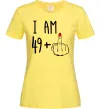 Жіноча футболка I am 49+1 Лимонний фото