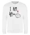 Свитшот I am 49+1 Белый фото