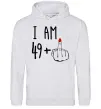 Чоловіча толстовка (худі) I am 49+1 Сірий меланж фото