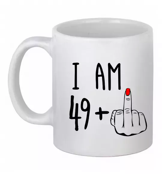 Чашка керамічна I am 49+1 Білий фото