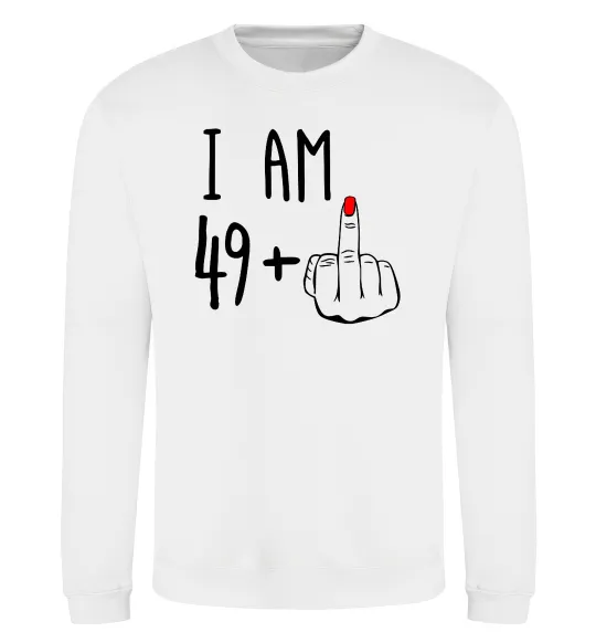 Свитшот I am 49+1 Белый фото