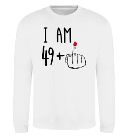 Свитшот I am 49+1 Белый фото