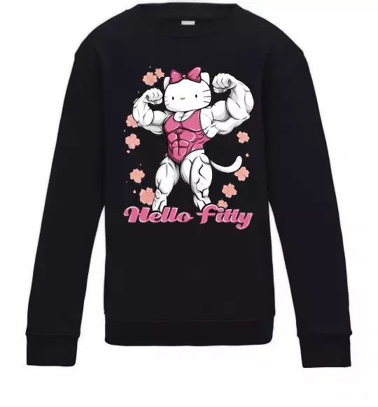 Дитячий світшот Hello Fitty Чорний фото