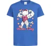 Дитяча футболка Hello Fitty Яскраво-синій фото