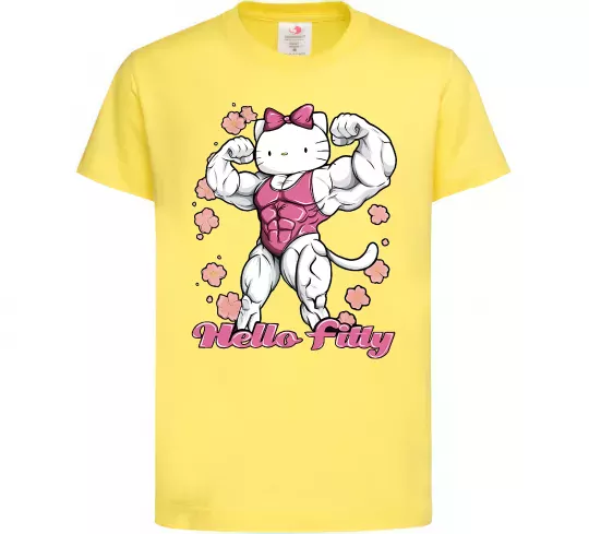 Дитяча футболка Hello Fitty Лимонний фото