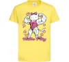 Дитяча футболка Hello Fitty Лимонний фото